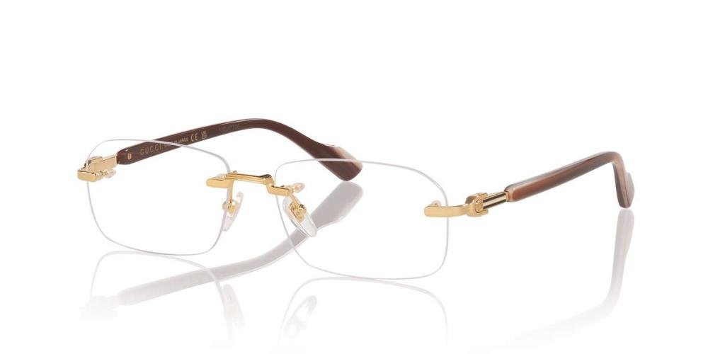 GUCCI GG1221O-002 56 Brille Gold