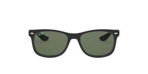 RAYBAN JUNIOR NEW WAYFARER 0RJ9052S 100/71 Solbrille Sort med Grønn glass