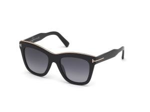 TOM FORD JULIE FT0685 01C Solbrille Sort med Grå / Sort glass