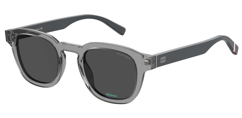 TOMMY HILFIGER TH 1855/RE/S KB7 Solbrille Grå med Grå / Sort glass
