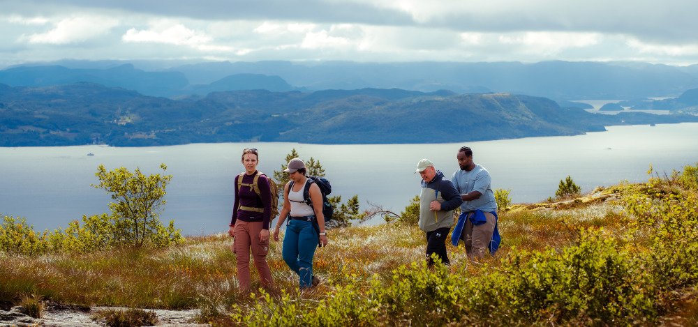 Deltakere på fjelltur